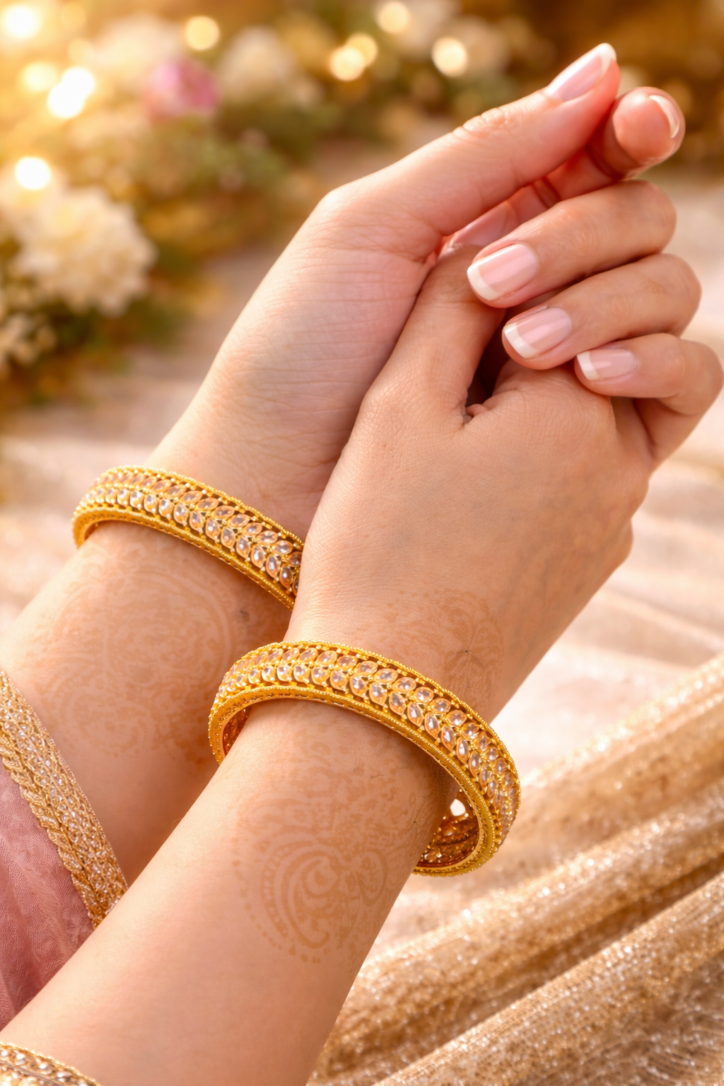 Noor-e-Kundan Royal Bangles (Pair)