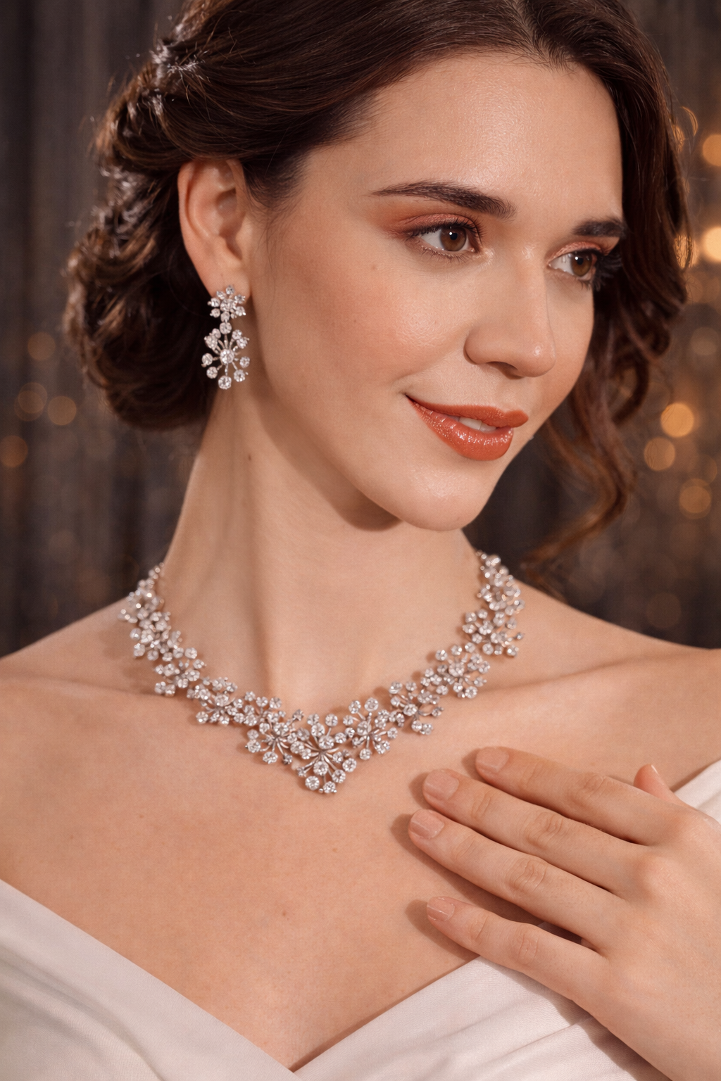 Crystal Bloom AD Statement Set