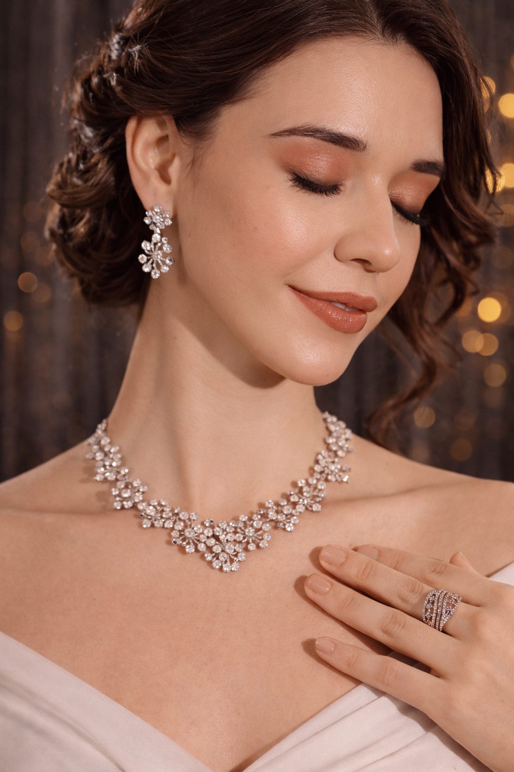 Crystal Bloom AD Statement Set