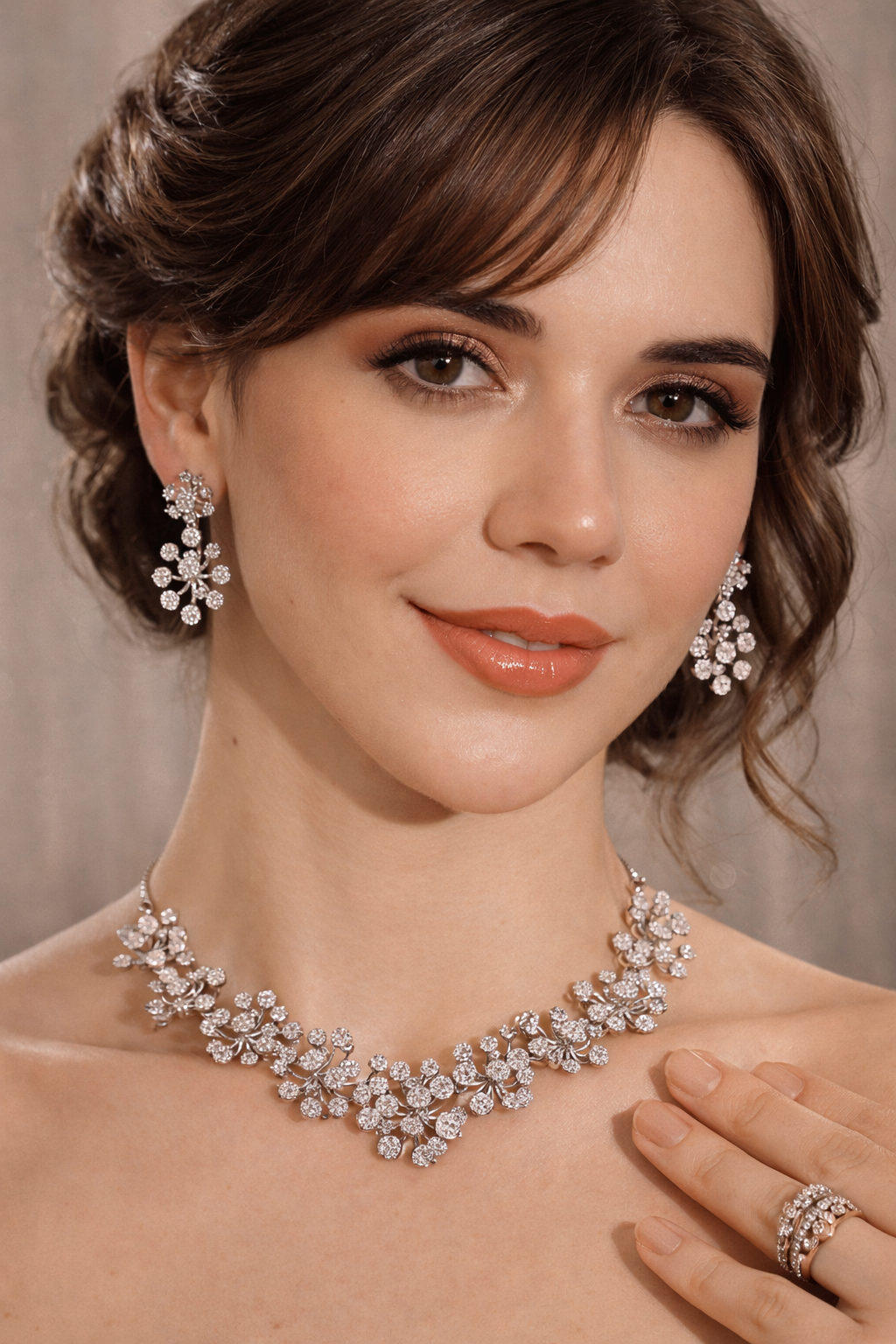 Crystal Bloom AD Statement Set