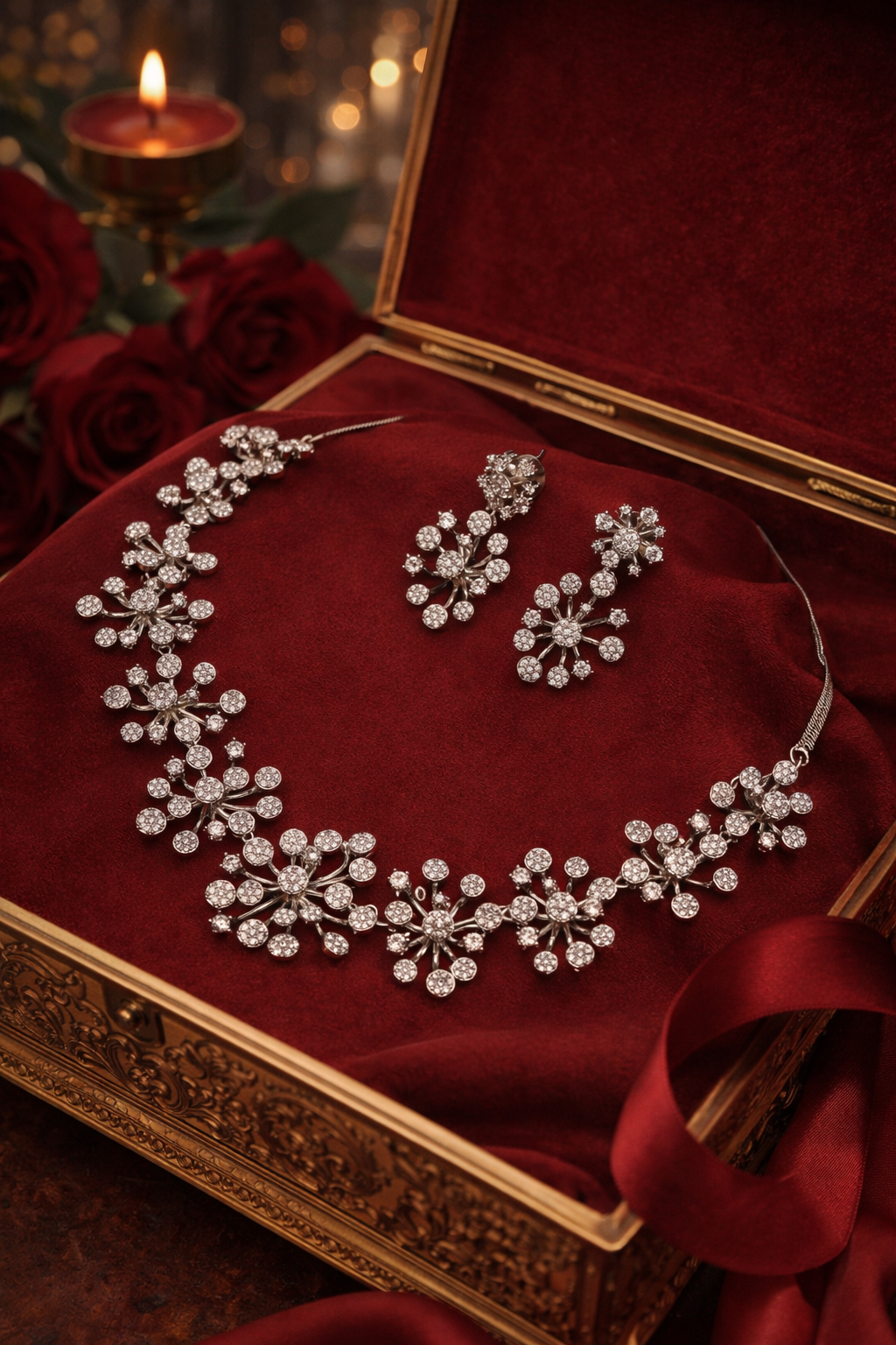 Crystal Bloom AD Statement Set