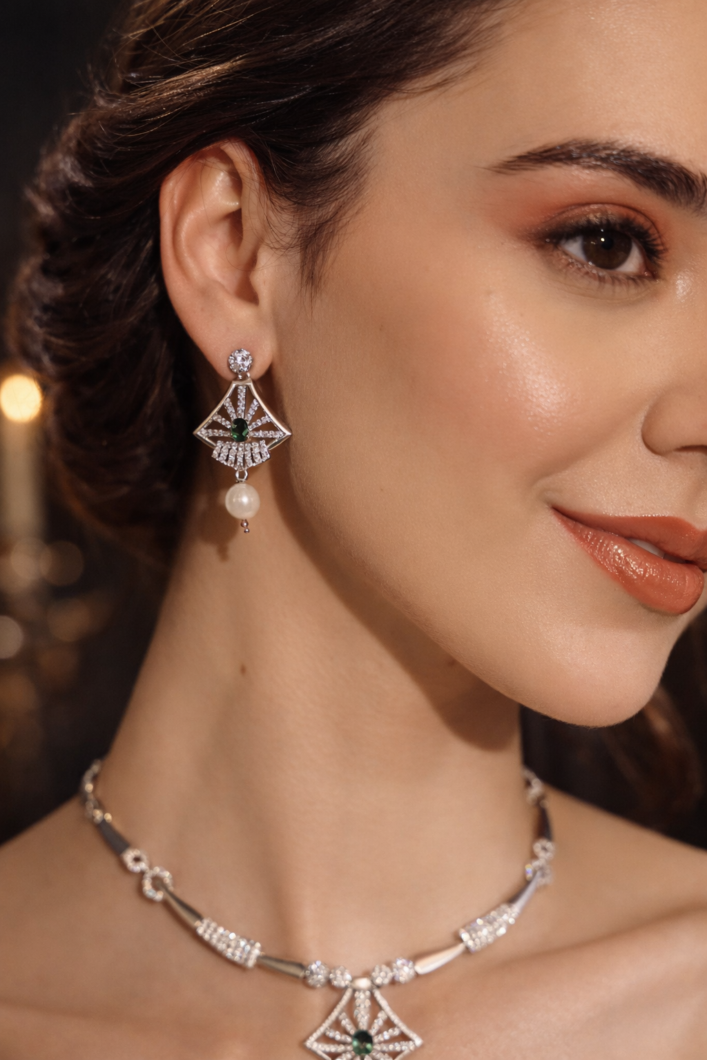 Emerald Deco Pearl AD Set