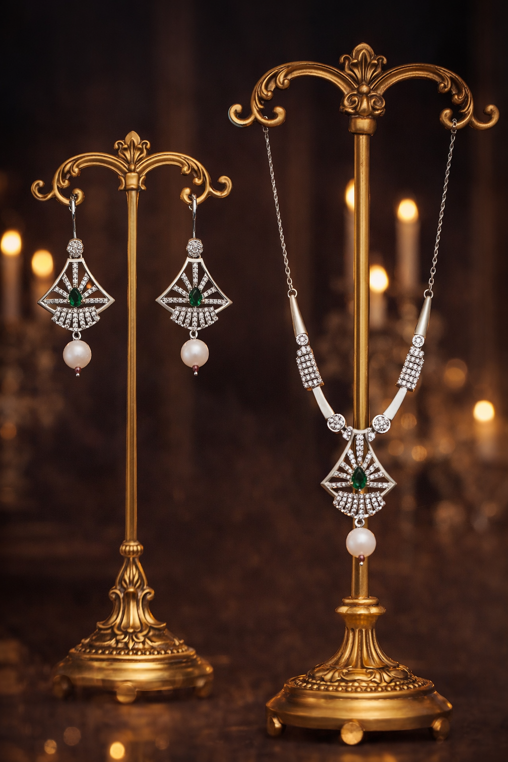 Emerald Deco Pearl AD Set