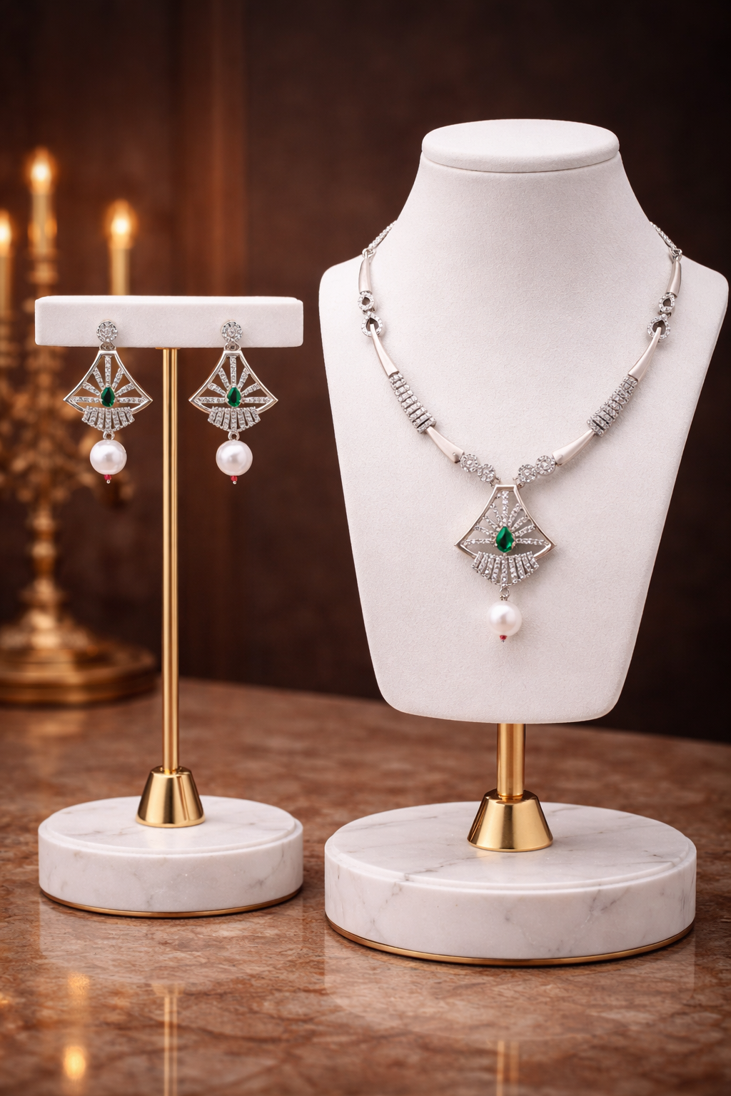 Emerald Deco Pearl AD Set