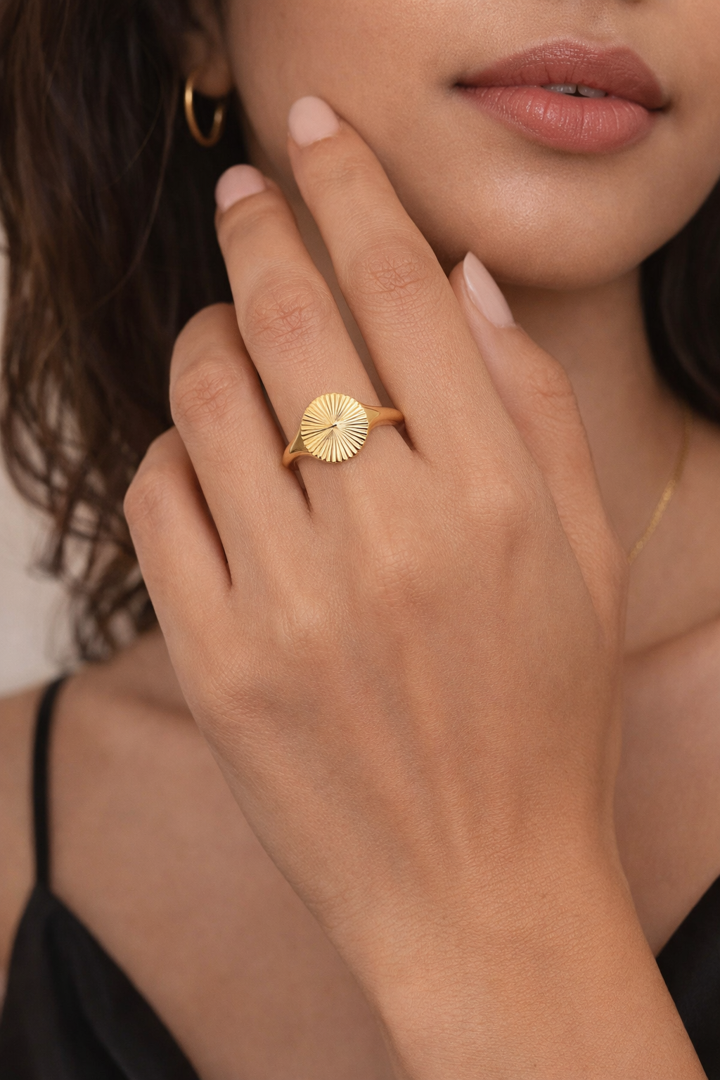 Floral Engraved Ring