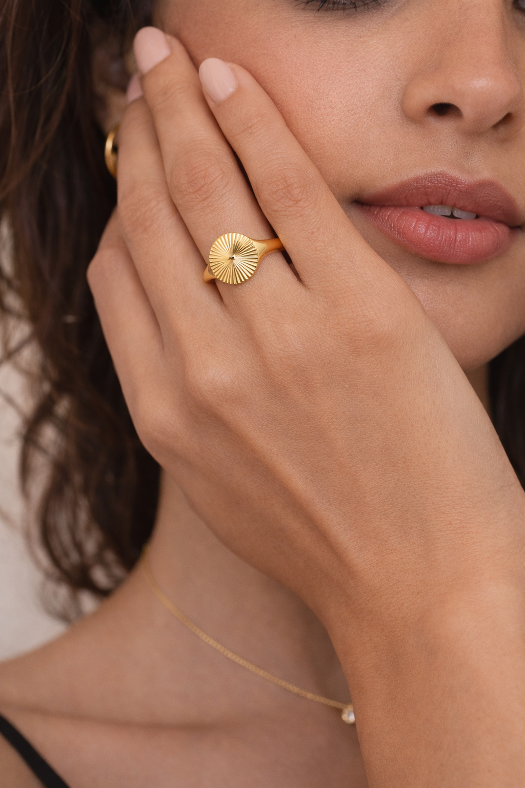 Floral Engraved Ring