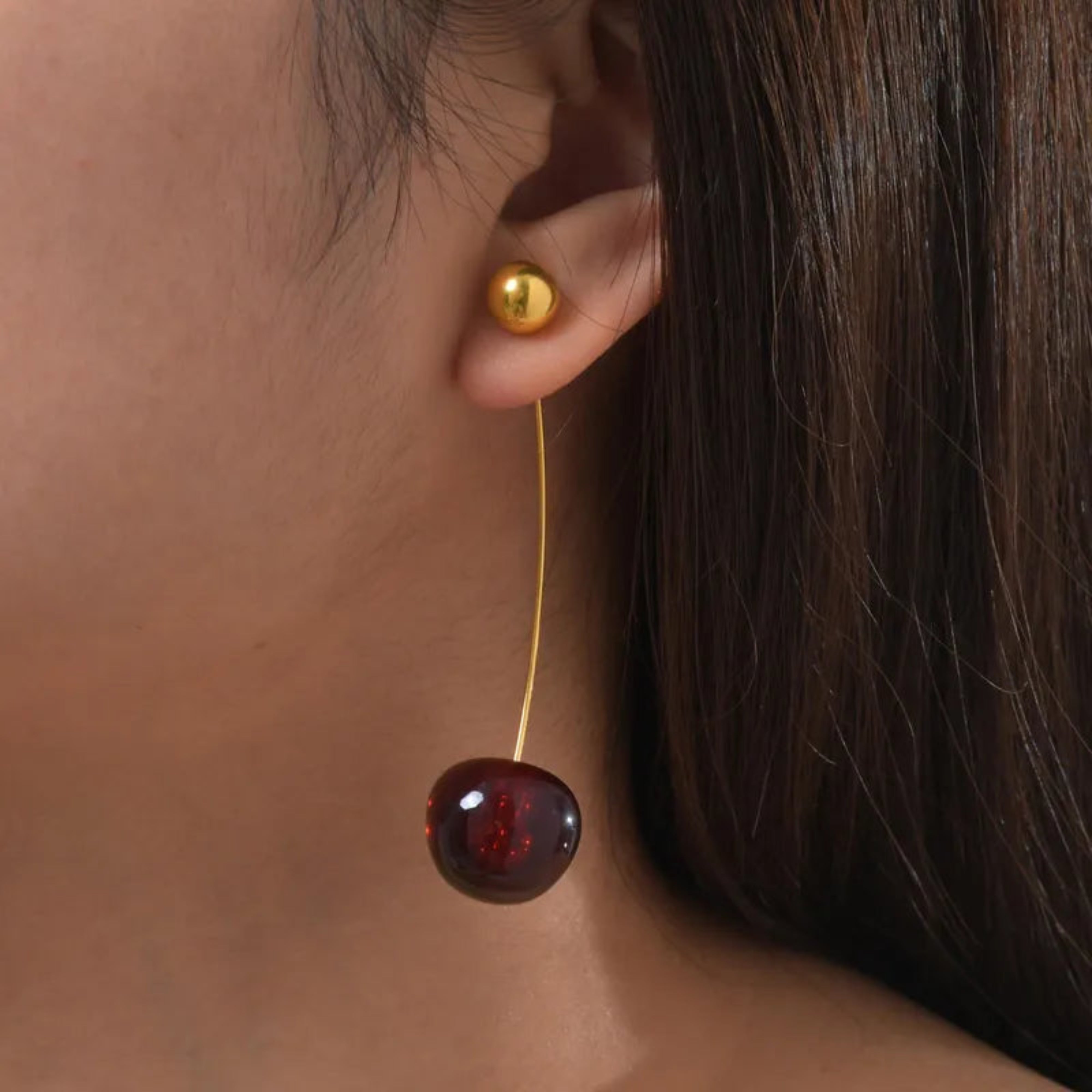 Cherry Arc Studs