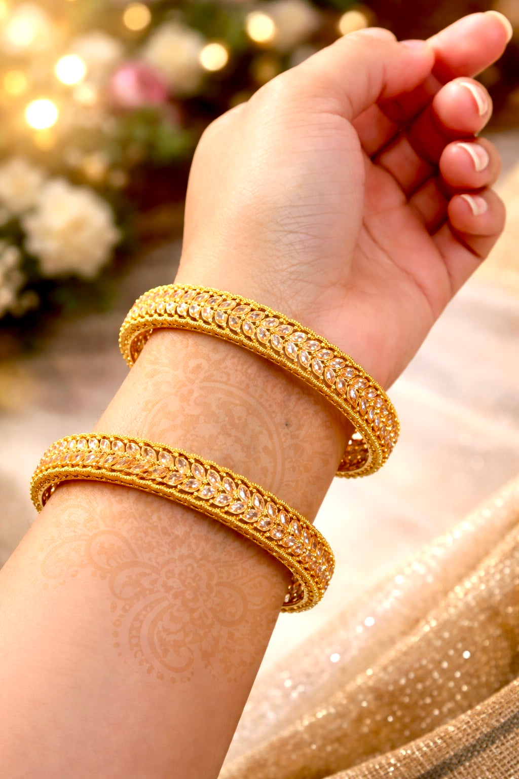 Noor-e-Kundan Royal Bangles (Pair)