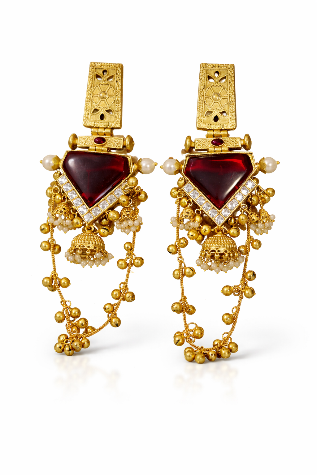 Noor-e-Gul Rajwada Tassel Earrings