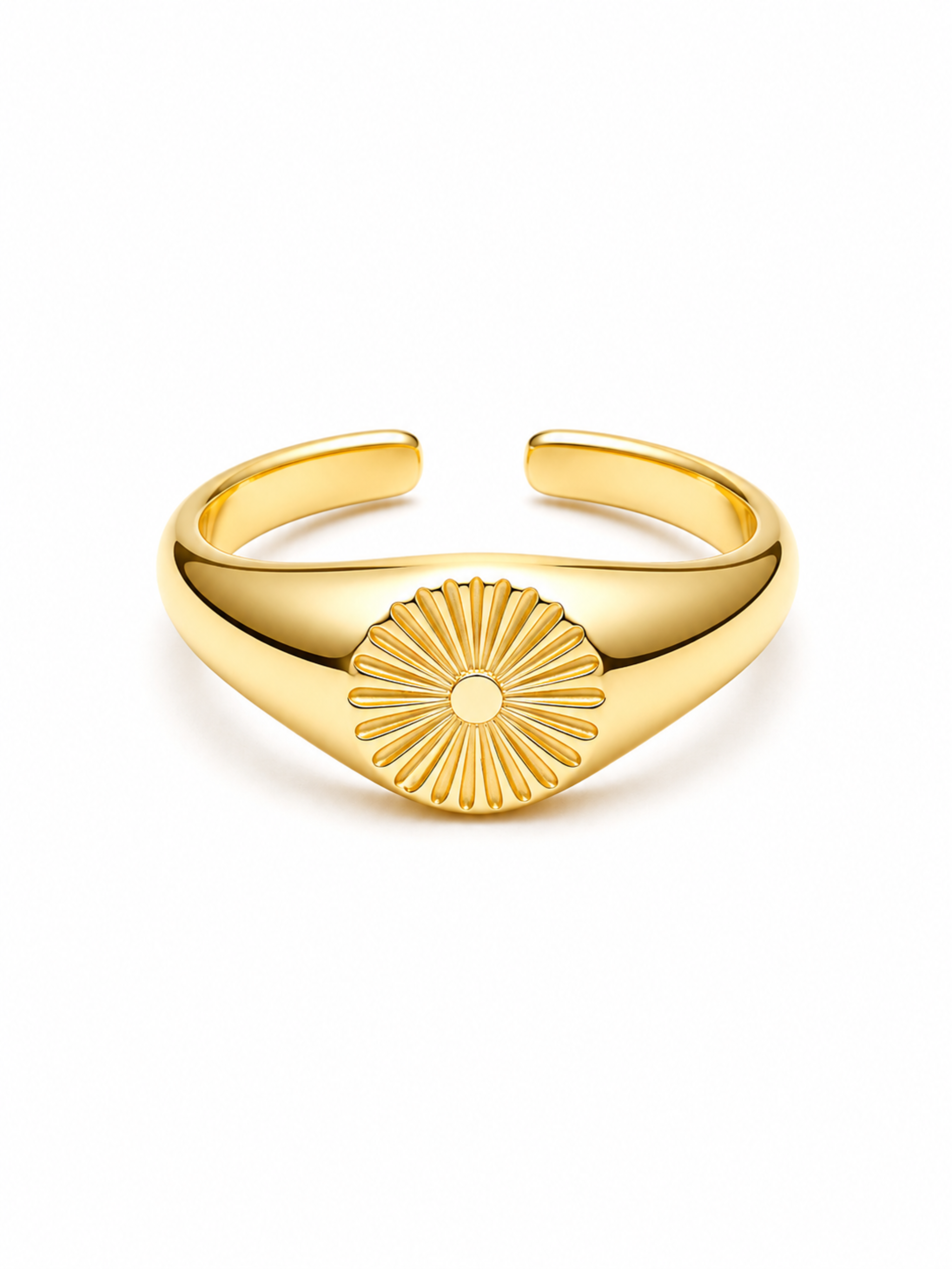 Floral Engraved Ring