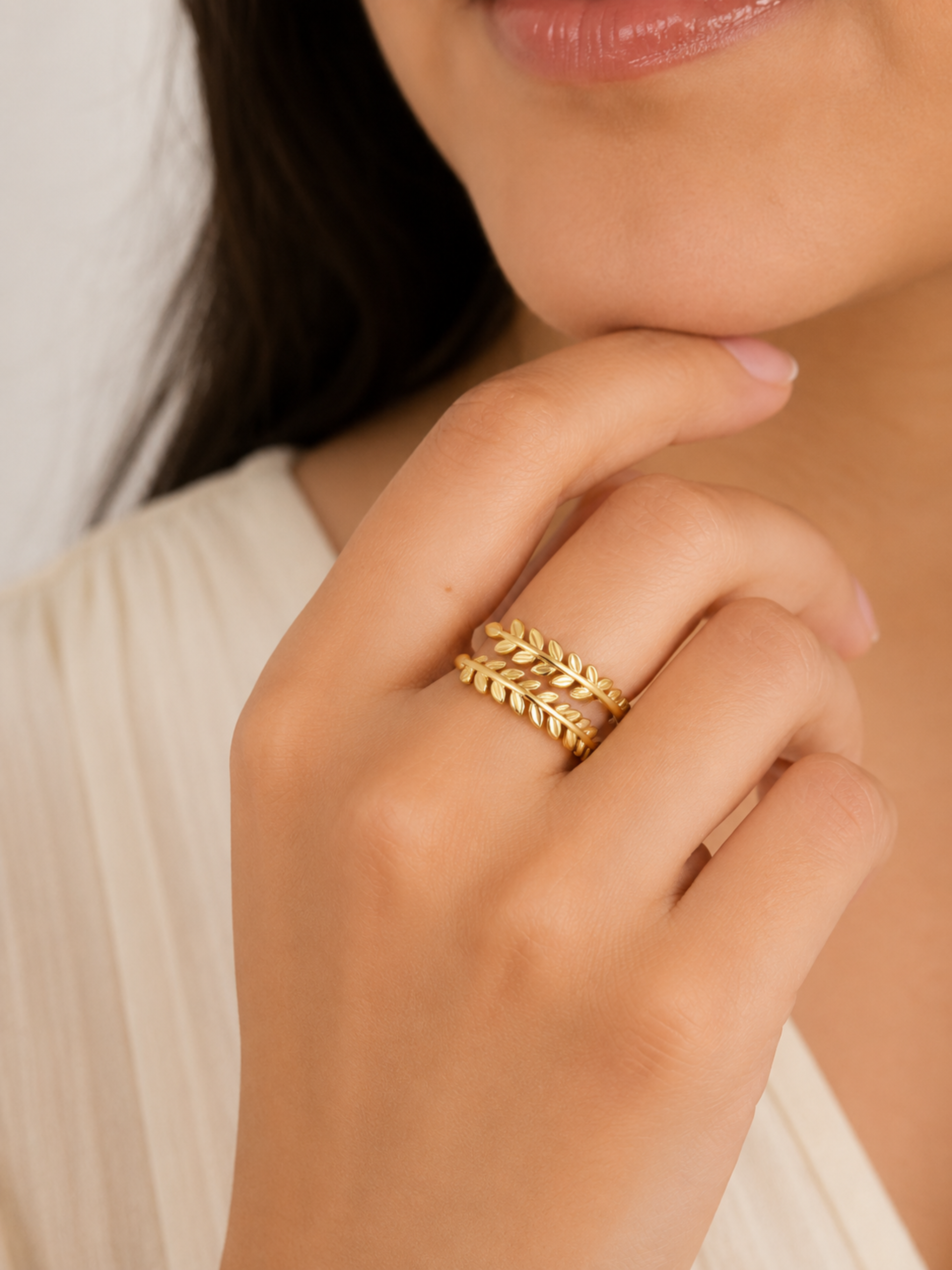 Golden Fern Ring