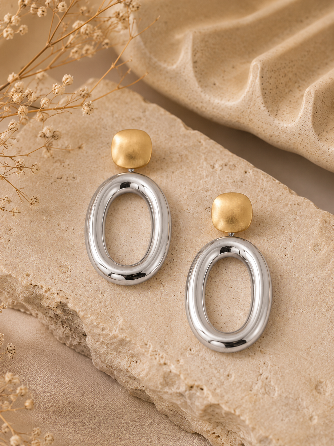Sol & Silver Drop Earrings