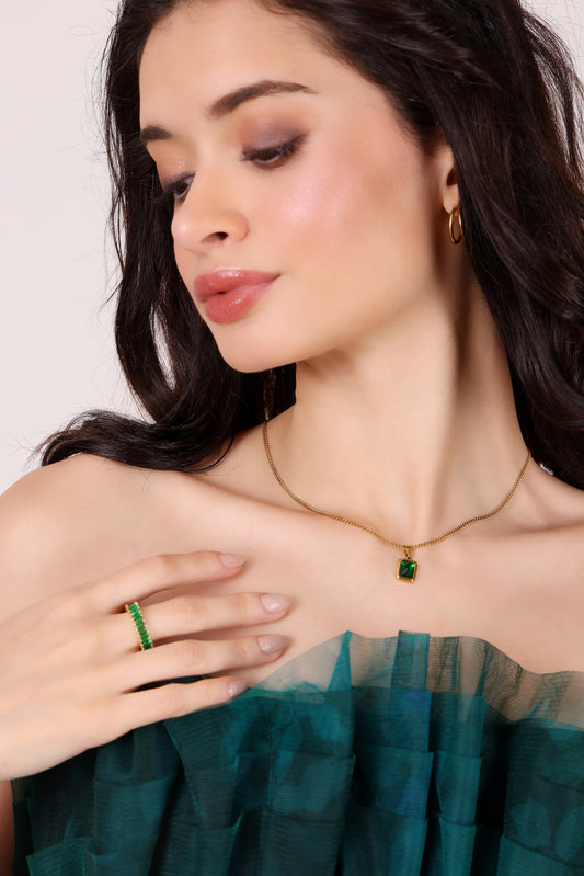 Timeless Emerald Pendant