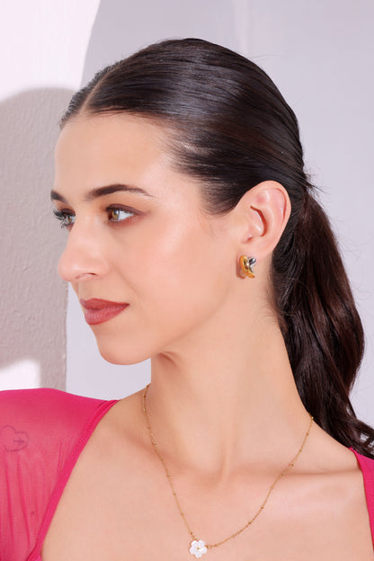 Dualtone Cross Studs