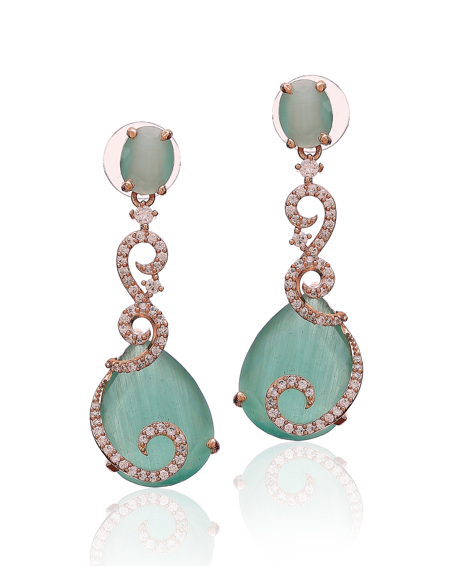 Celesta Aqua Spiral Drops