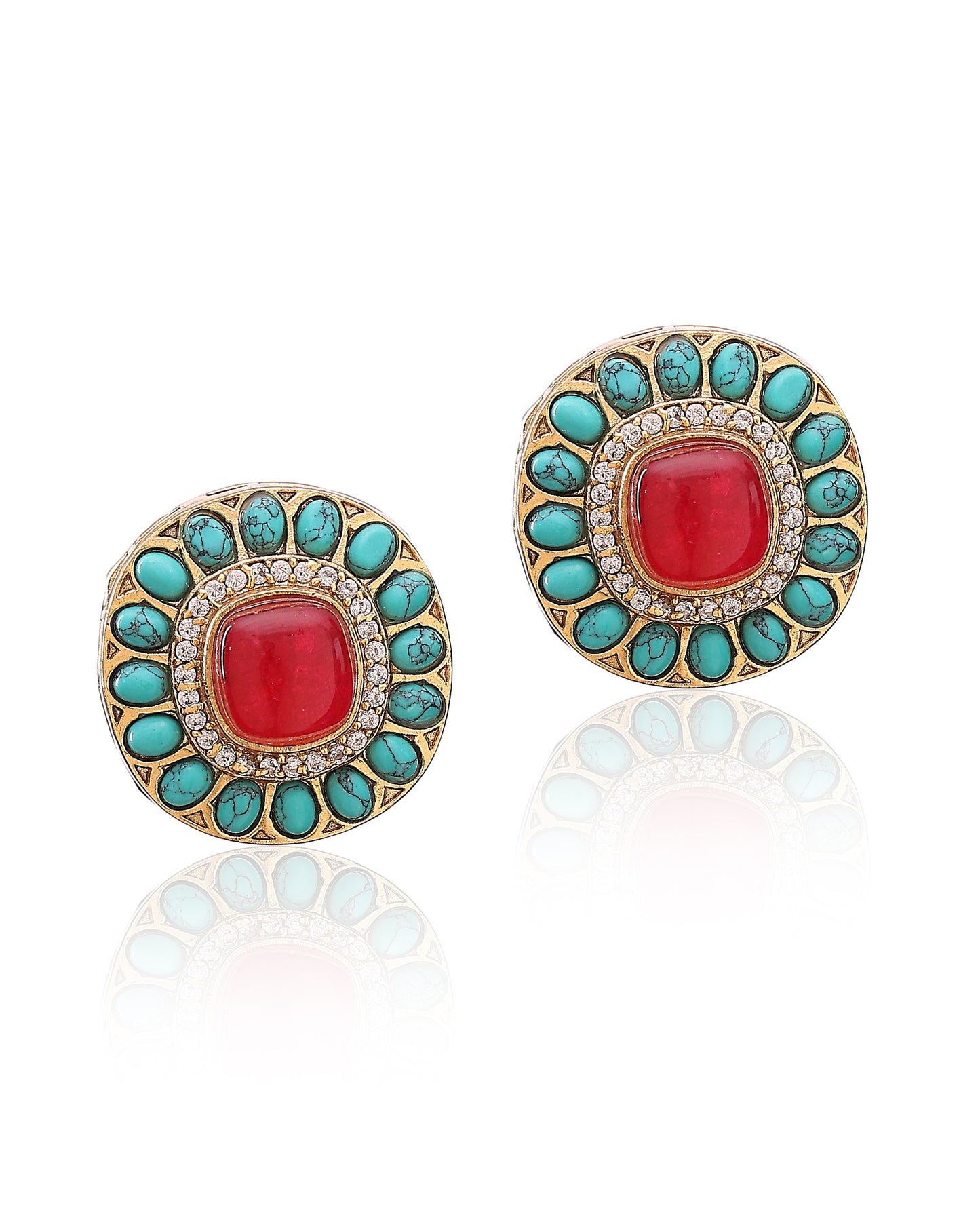 Zohra Royal Enamel Studs
