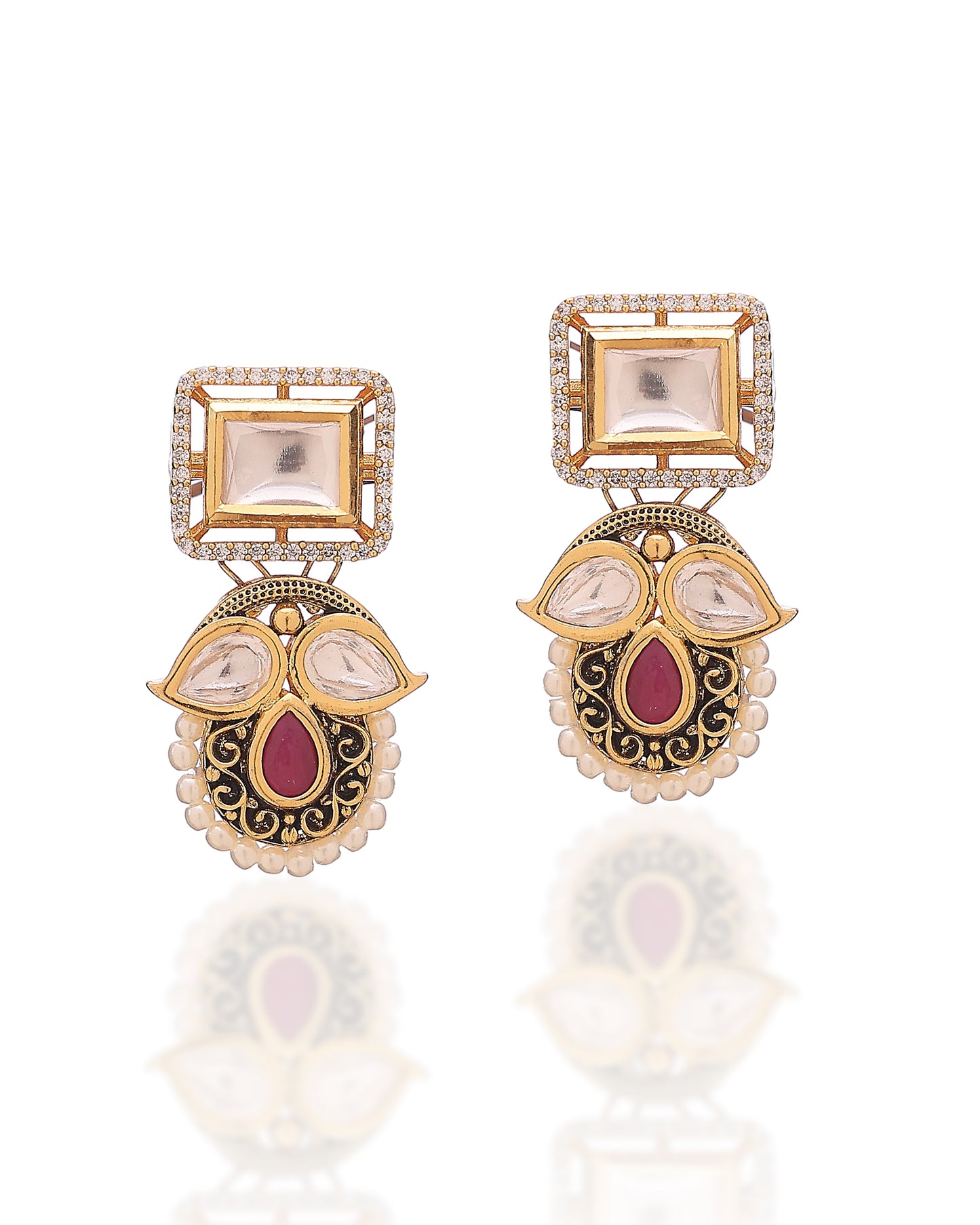 Imperial Rouge Moissanite Drape Set