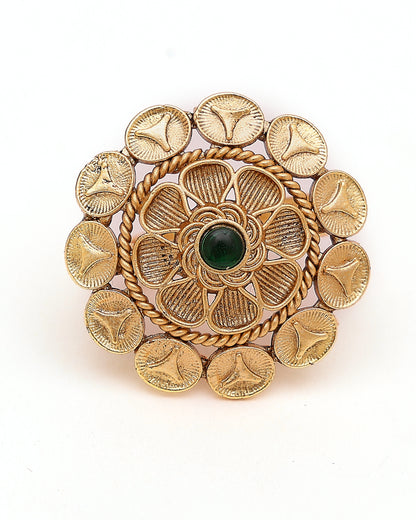 Padmika Antique Lotus Ring