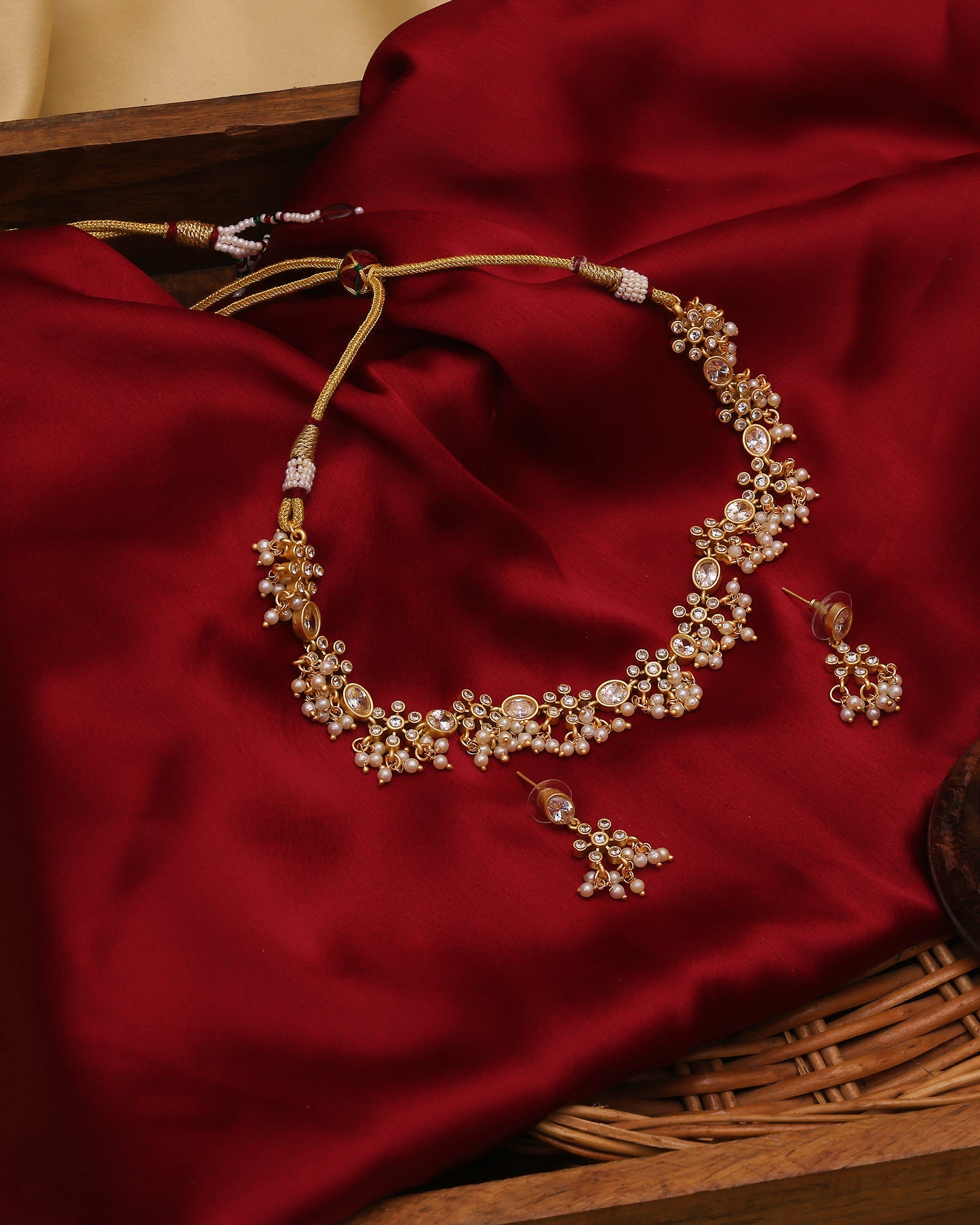 Pearlette Moissanite Drop Charm Set