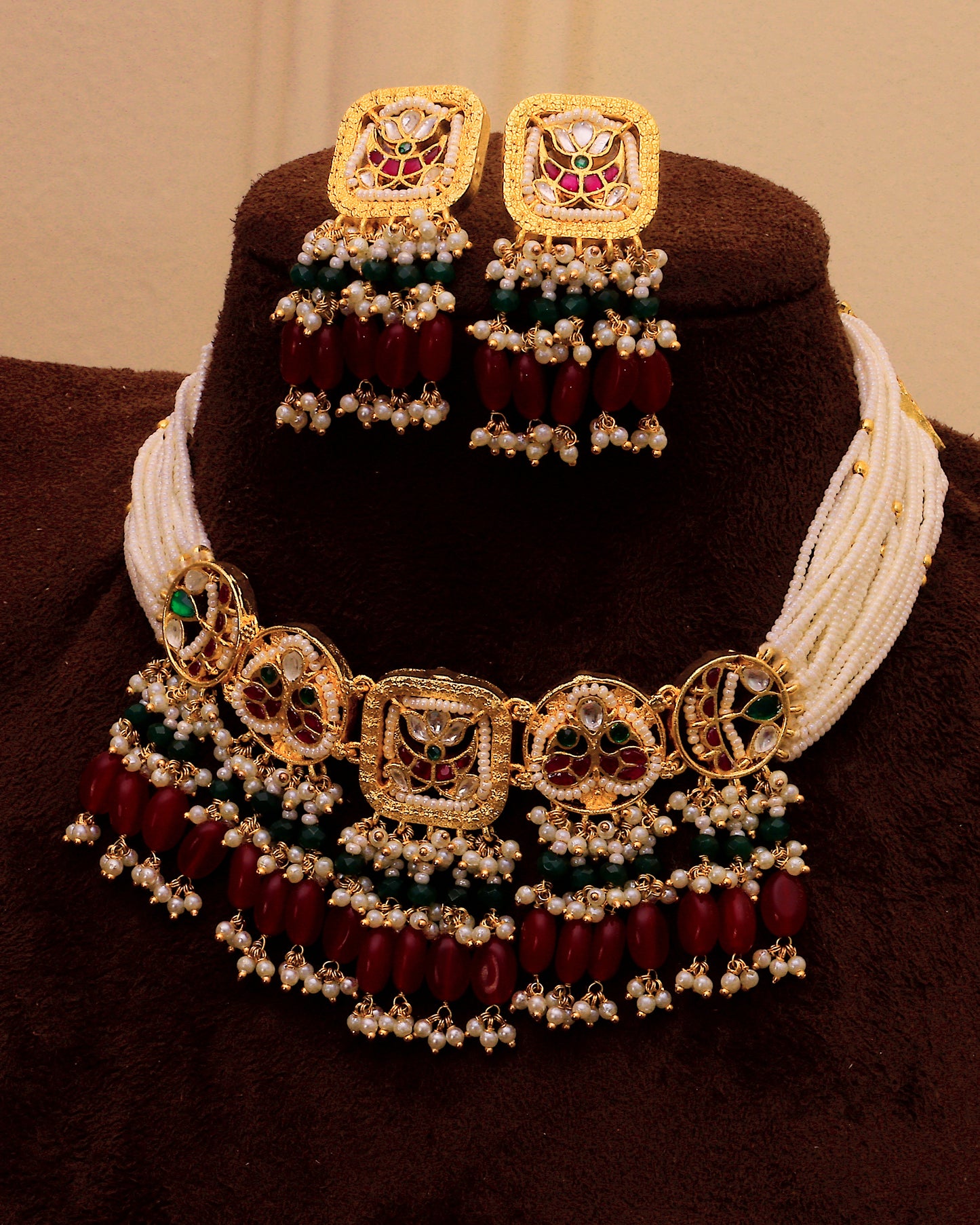 Mughal Rose Couture Choker Set