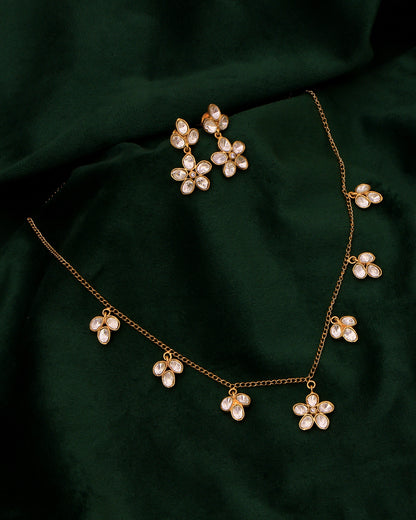 Petal Glint Dainty Moissanite Set