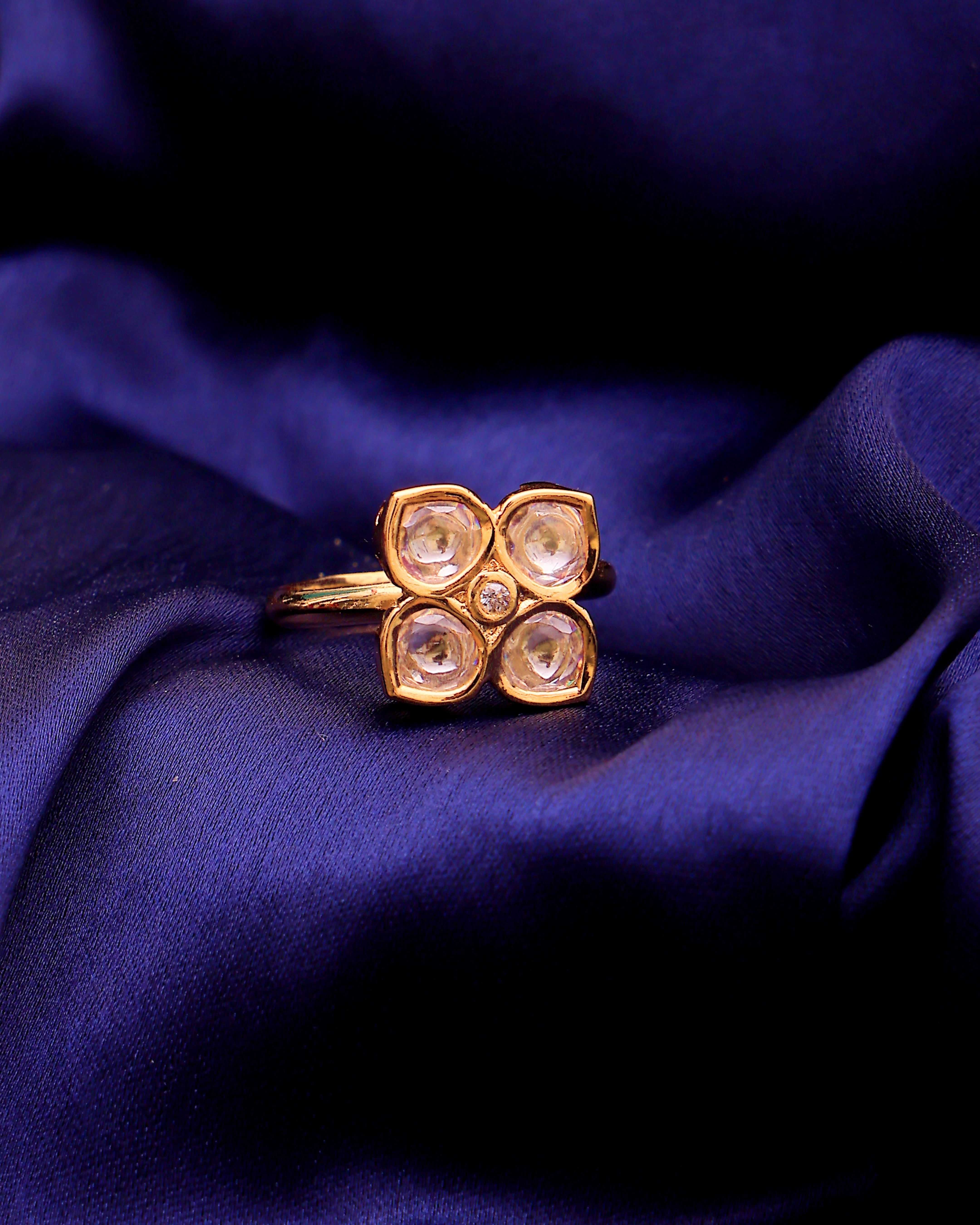 Chandrika Bloom Moissanite Ring