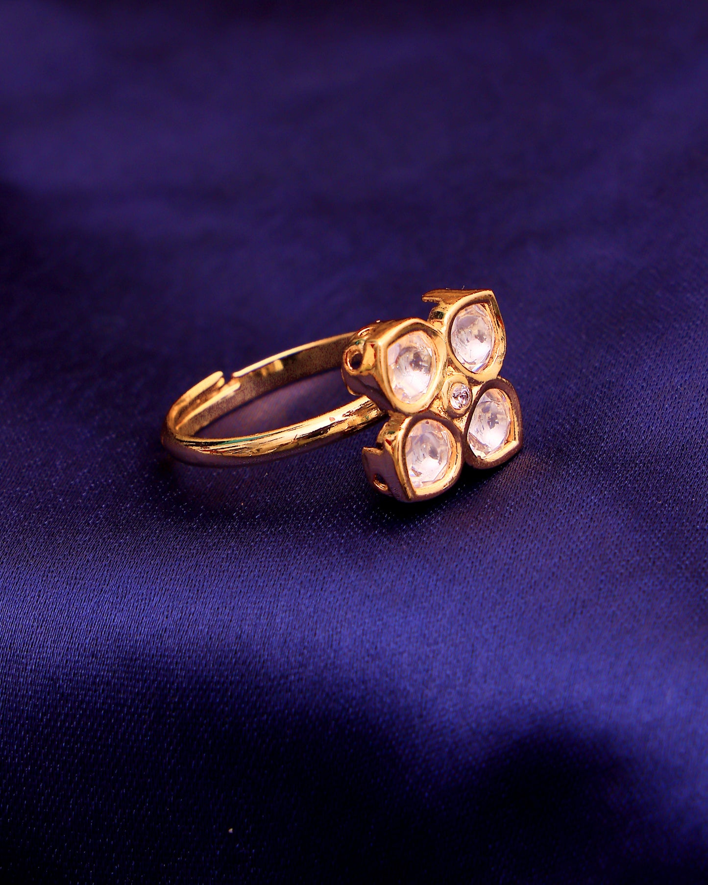 Chandrika Bloom Moissanite Ring