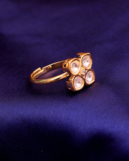 Chandrika Bloom Moissanite Ring