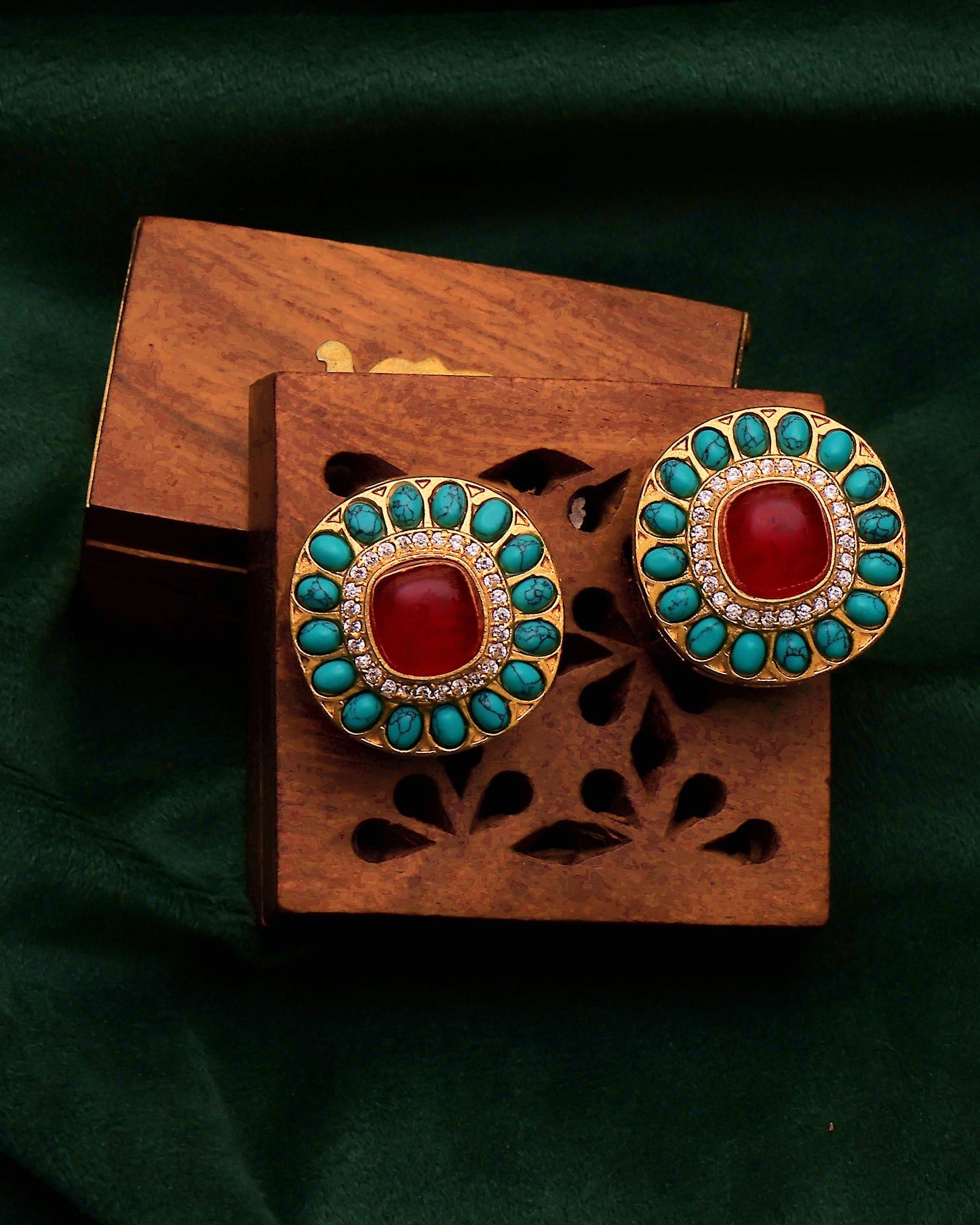 Zohra Royal Enamel Studs