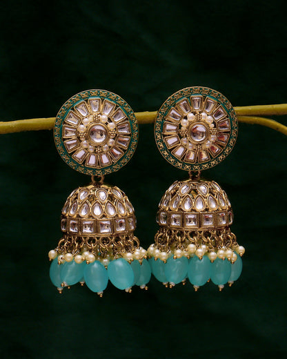 Zarina Mint Jhumkis