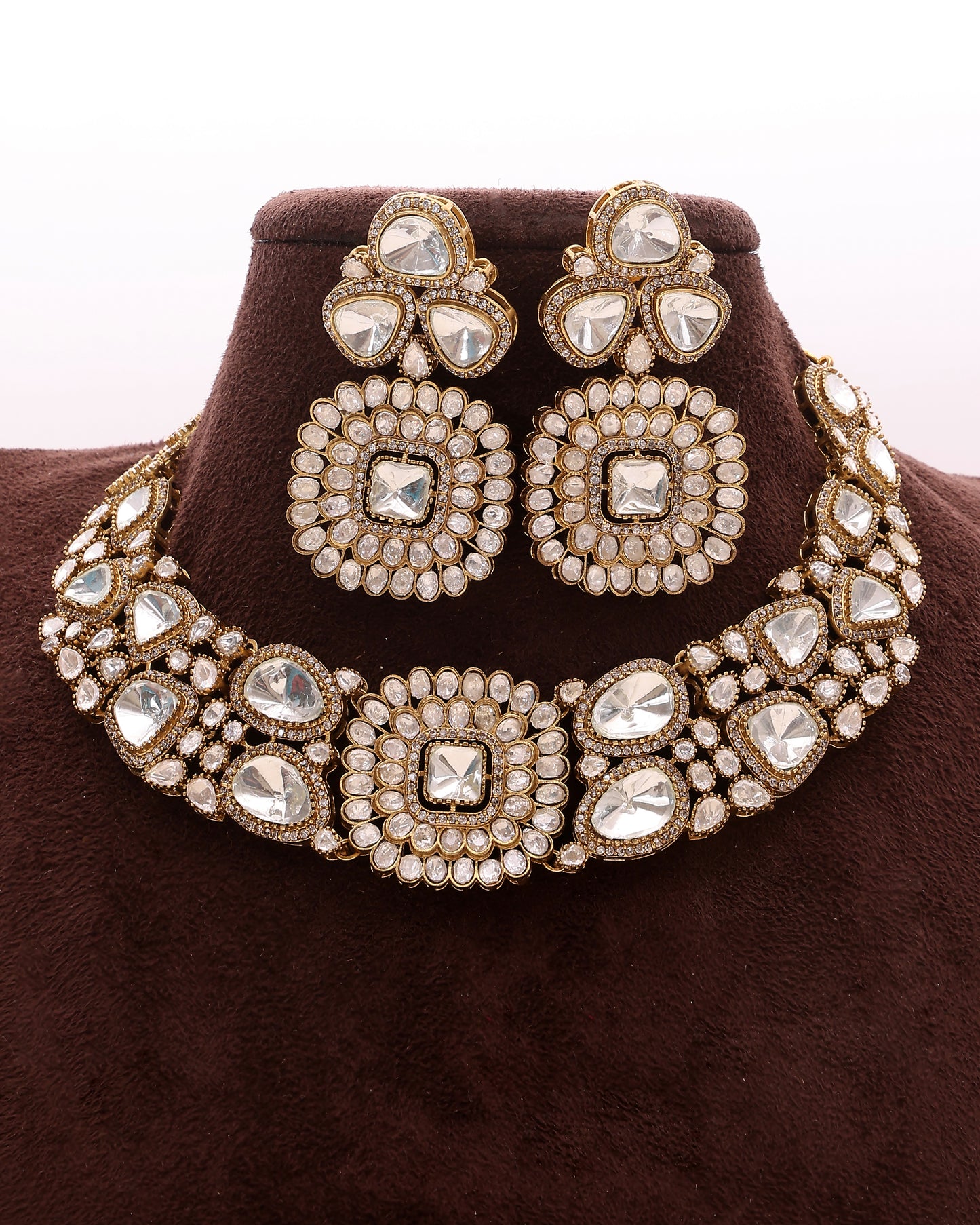 Opulent Glow Moissanite Choker Set