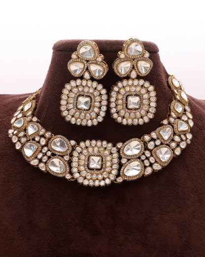 Opulent Glow Moissanite Choker Set