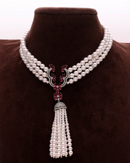 Pearl Prism Tassel Elegance Set