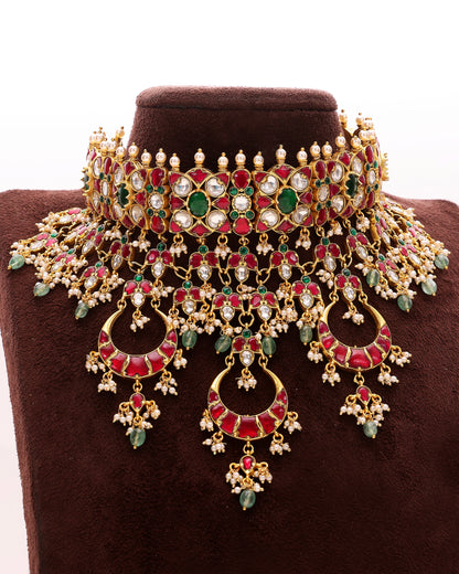 Rajvanta Regal Polki Choker Set