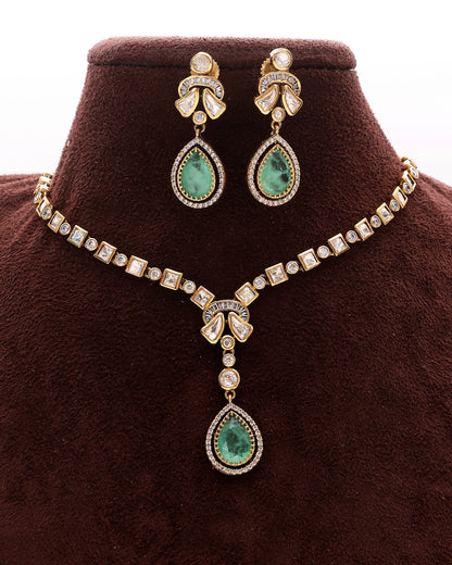 Emerald Muse Moissanite Drop Set