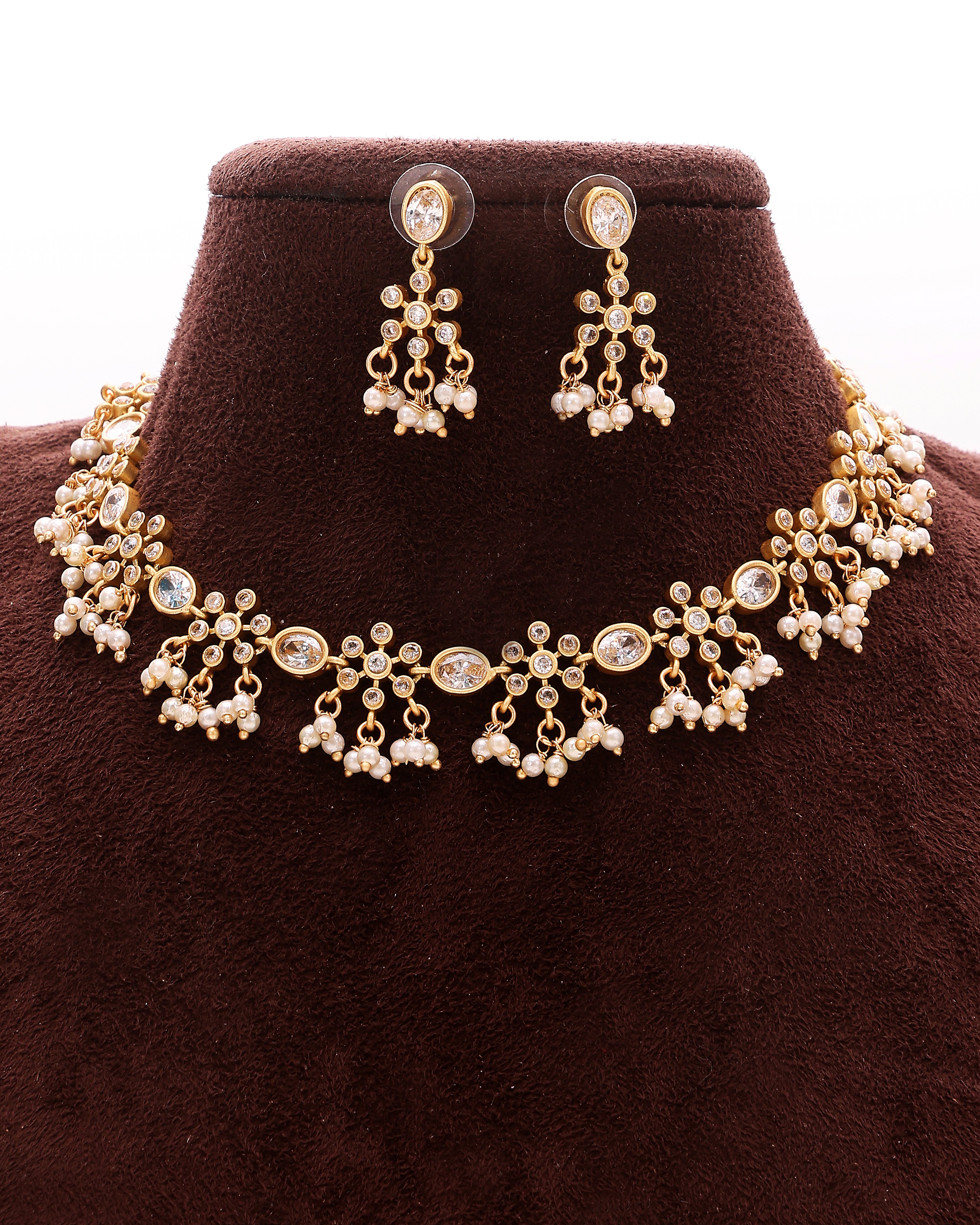 Pearlette Moissanite Drop Charm Set