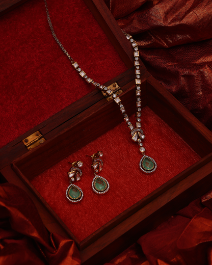 Emerald Muse Moissanite Drop Set