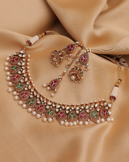 Festive Royale Enamel Jadau Set