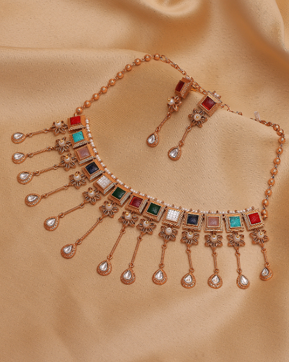 Navsundar Multigem Heritage Drape Set