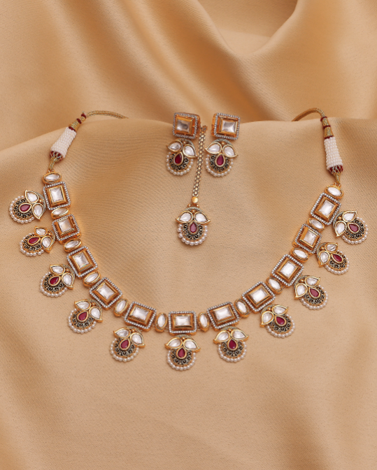 Imperial Rouge Moissanite Drape Set