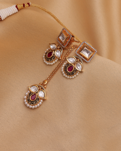 Imperial Rouge Moissanite Drape Set