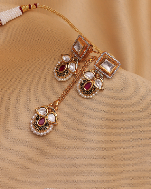 Imperial Rouge Moissanite Drape Set