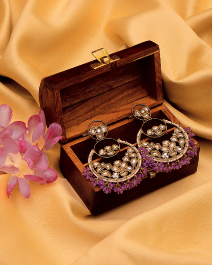 Inara Lilac Crescent Drops