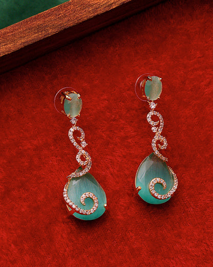 Celesta Aqua Spiral Drops