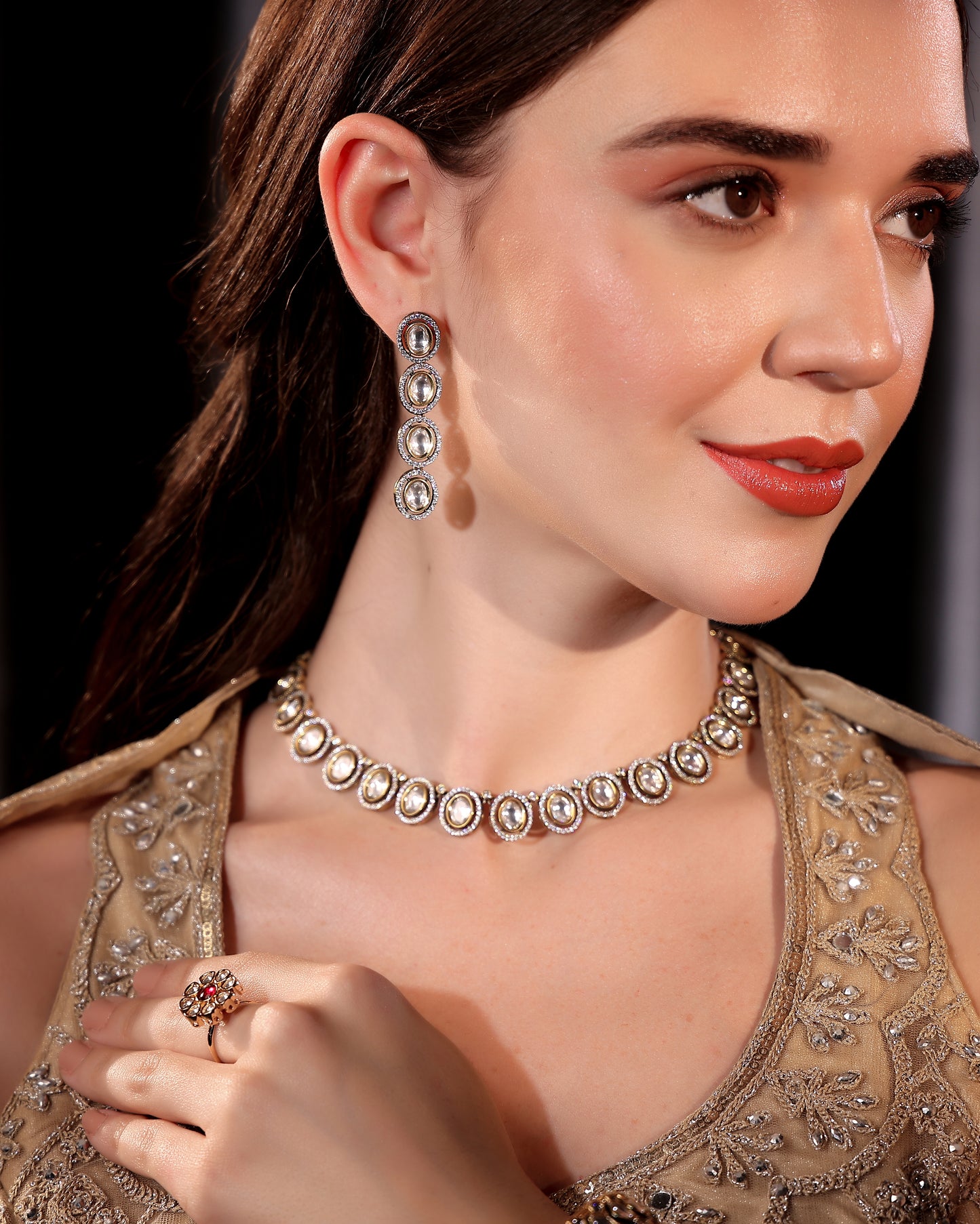 Elysian Oval Moissanite Elegance Set