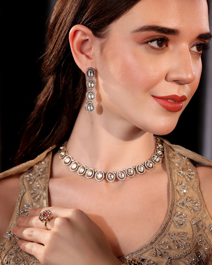 Elysian Oval Moissanite Elegance Set