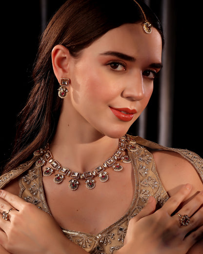 Imperial Rouge Moissanite Drape Set