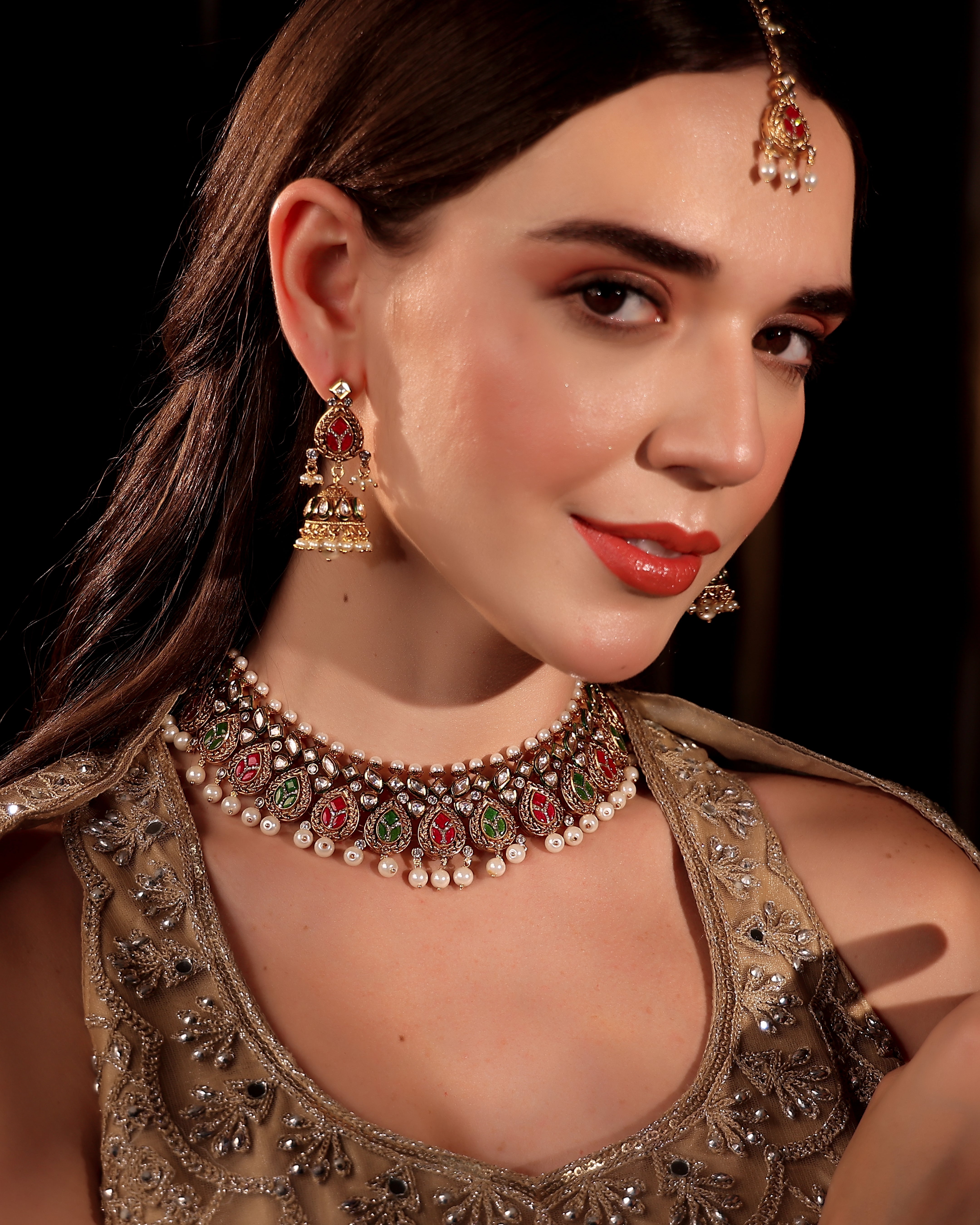 Festive Royale Enamel Jadau Set