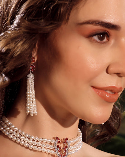 Pearl Prism Tassel Elegance Set