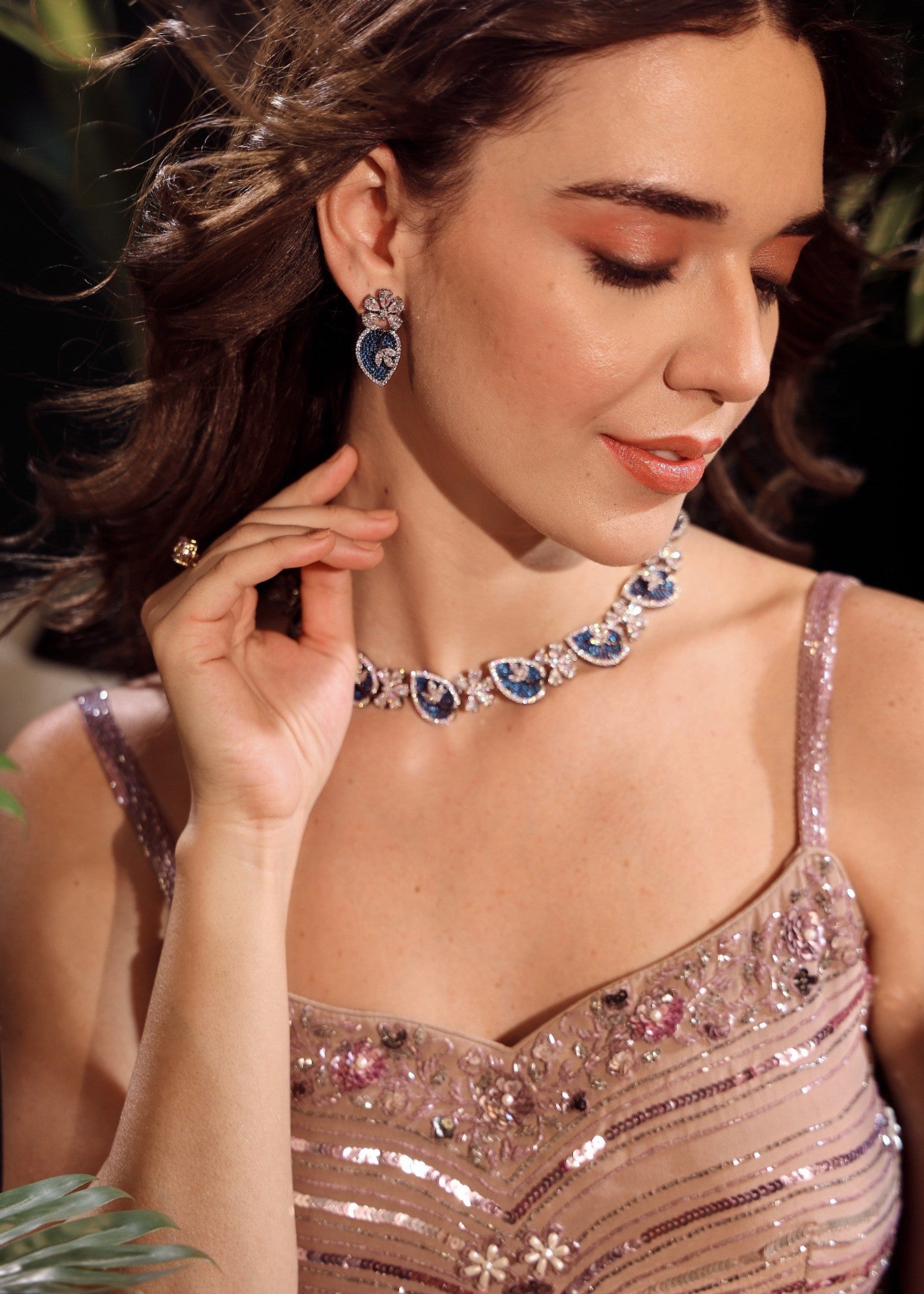 Sapphire Glitz AD Bloom Set